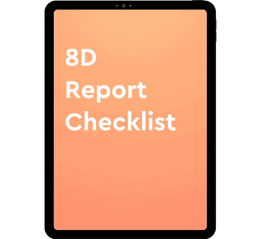 8D Report Template