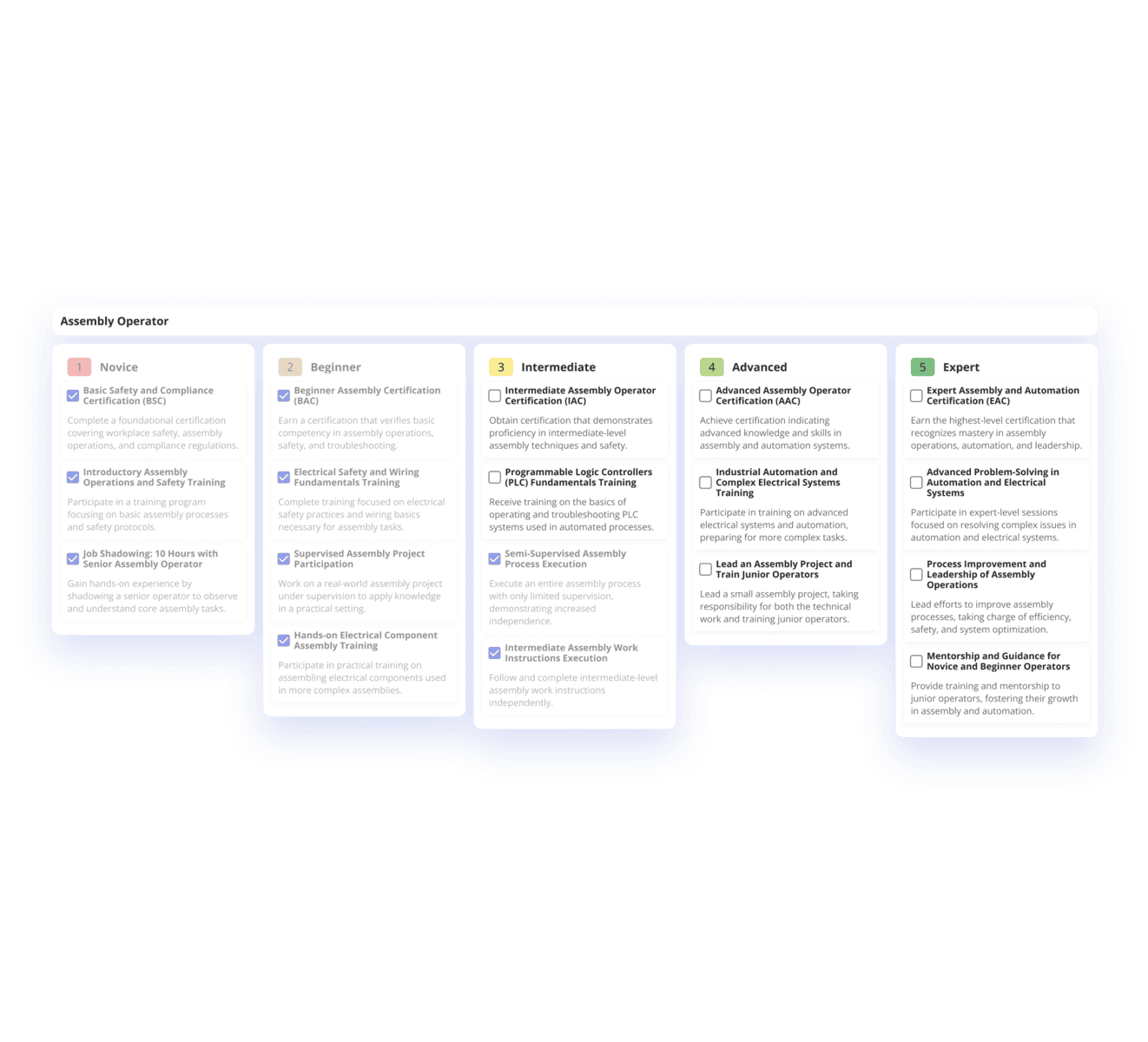 Define Tailored Training Paths
