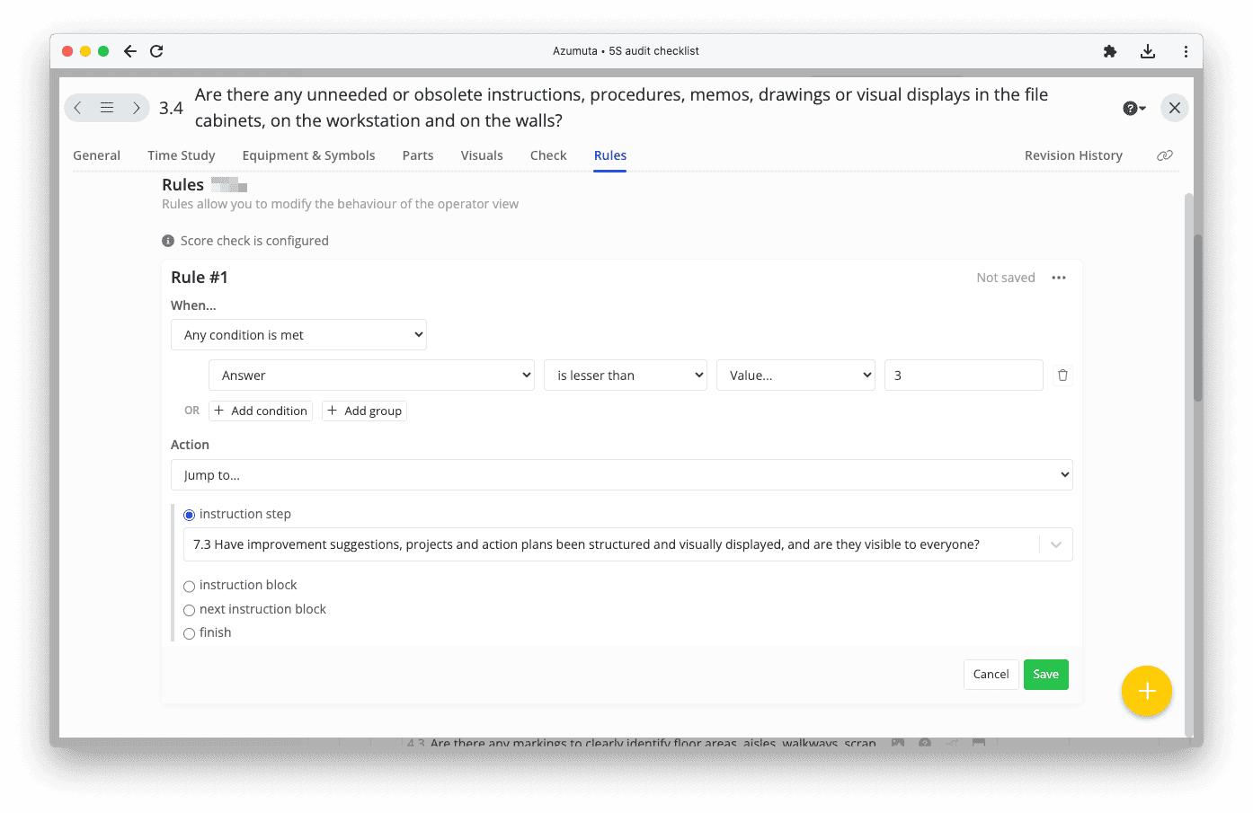 Apply Advance Rules to Adjust to Each Scenario