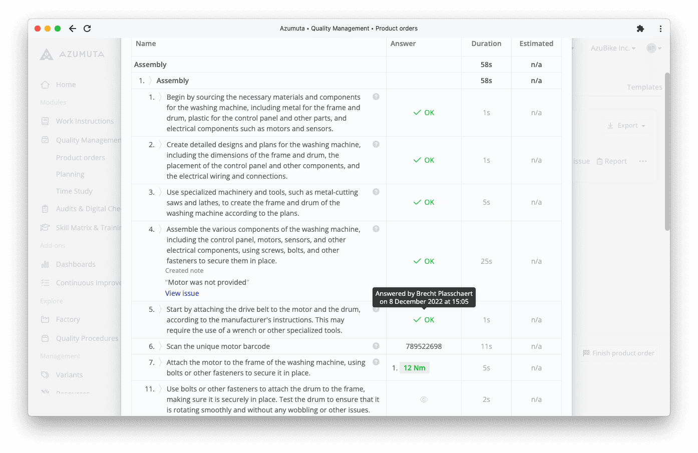 Product Traceability & Root Cause Analysis​