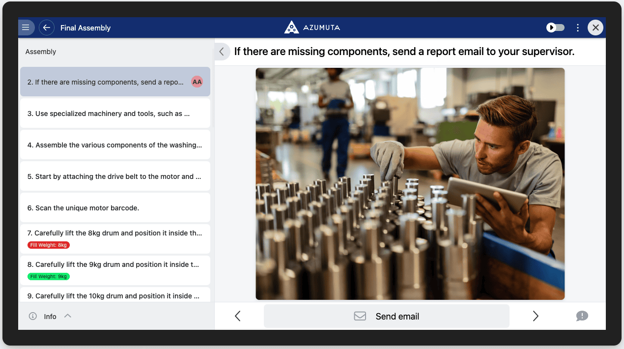 doc email check operator view