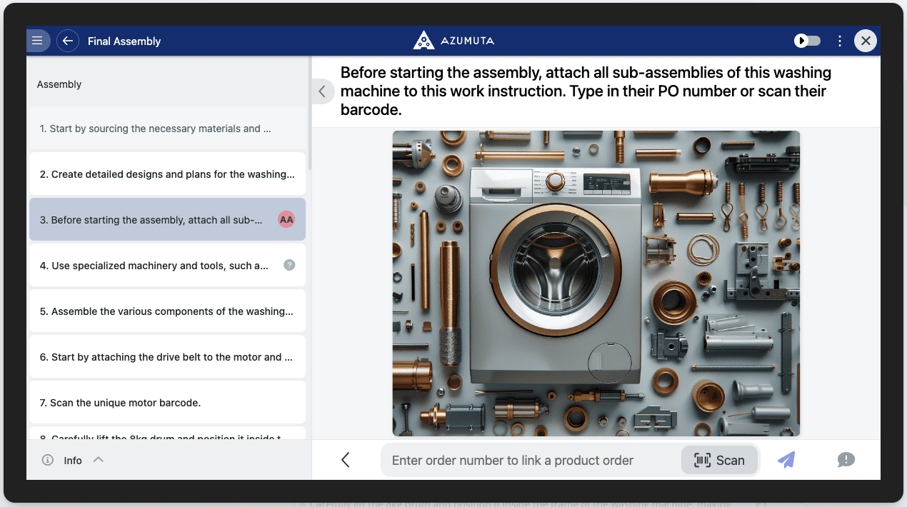 docs how to add a link product order check operator view