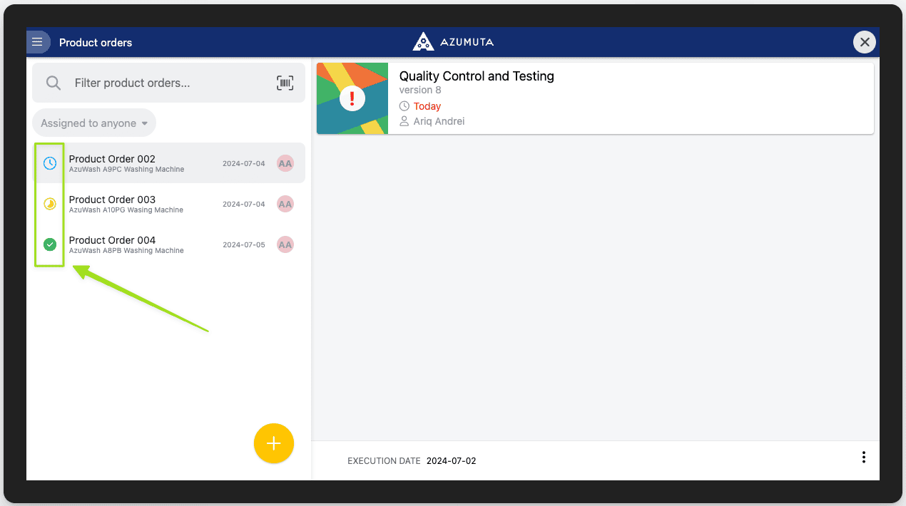 docs how to monitor the status of a product order 3