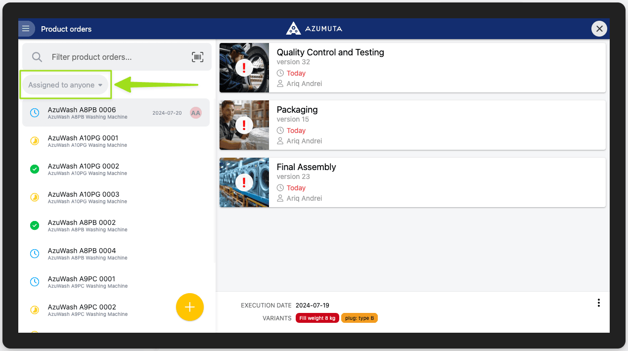docs displaying all product orders vs displaying product orders 1