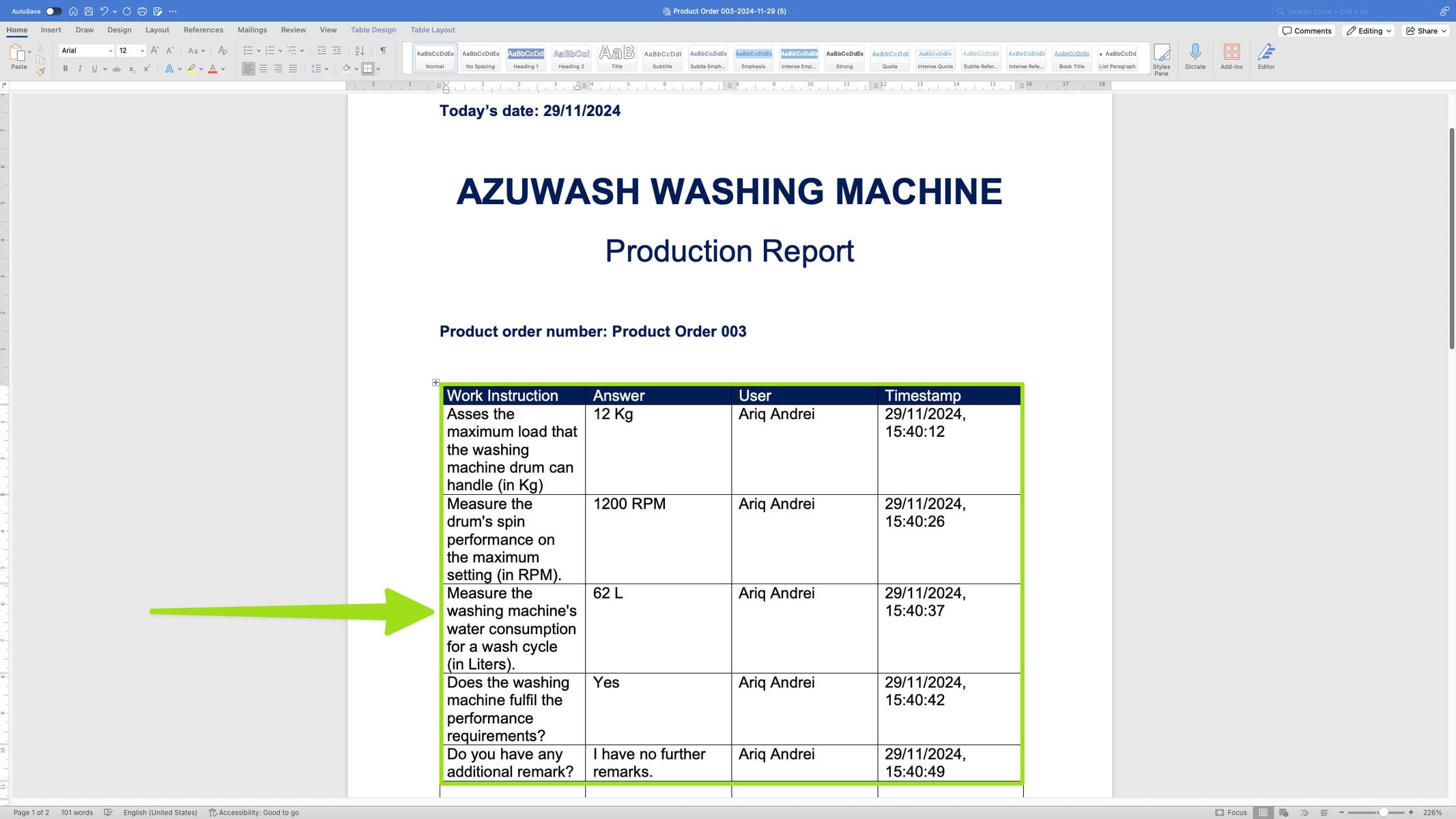 docs example how to use a UUID in the docx report 2 1