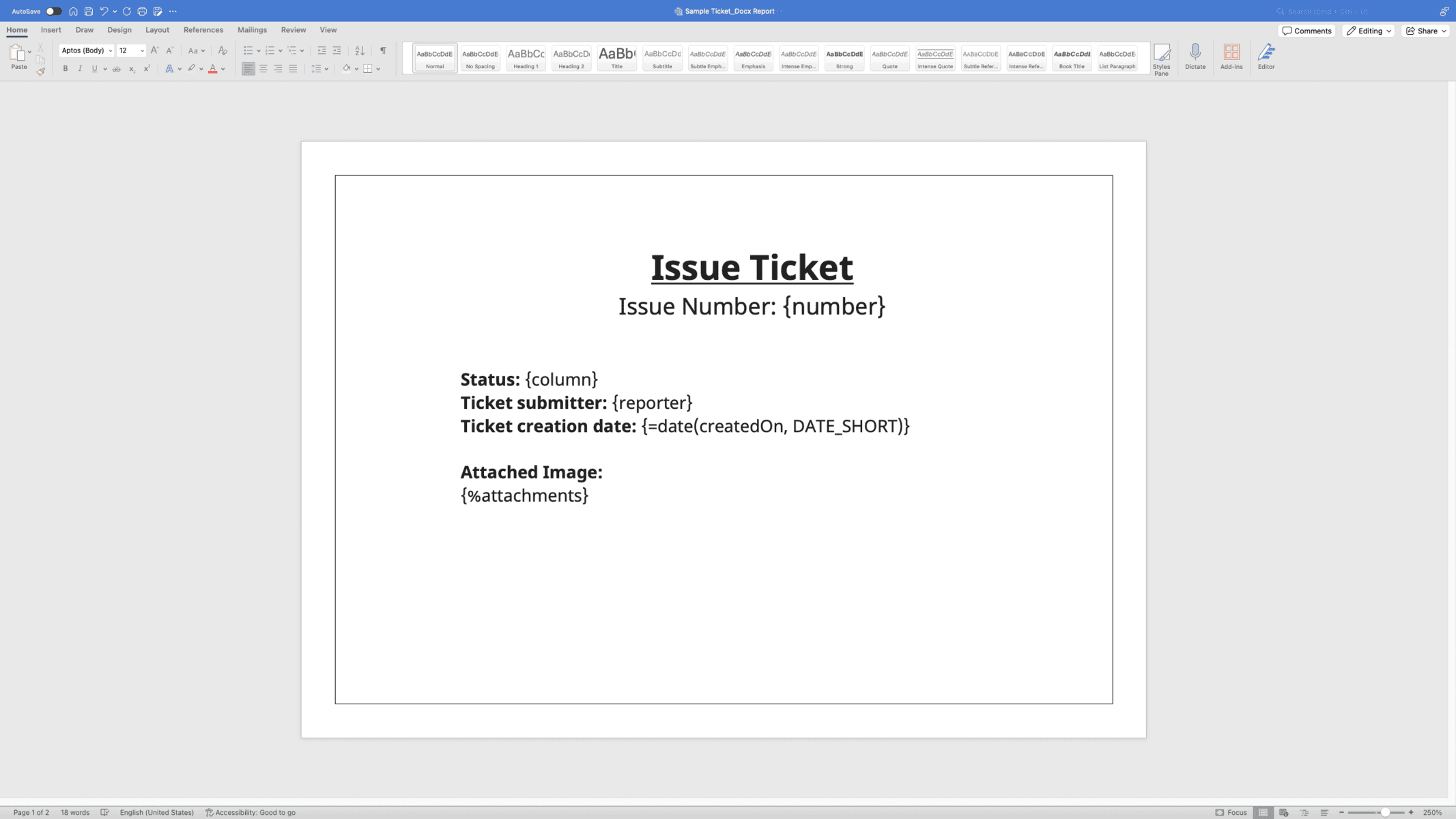 docs which tags can you use