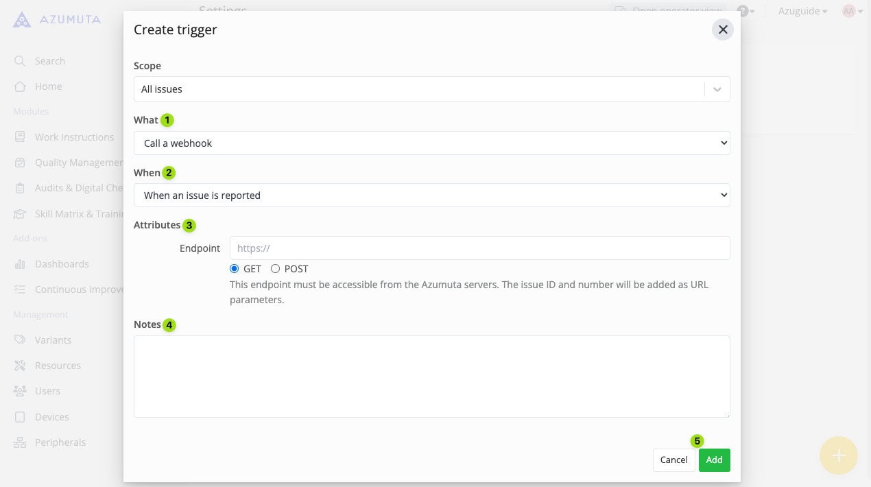 docs calling a webhook for issues 1