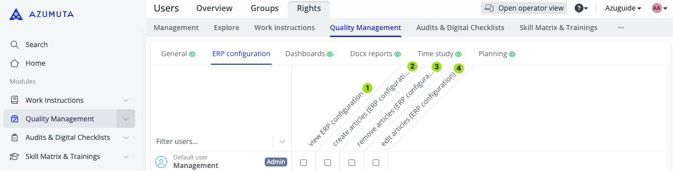 docs erp configuration