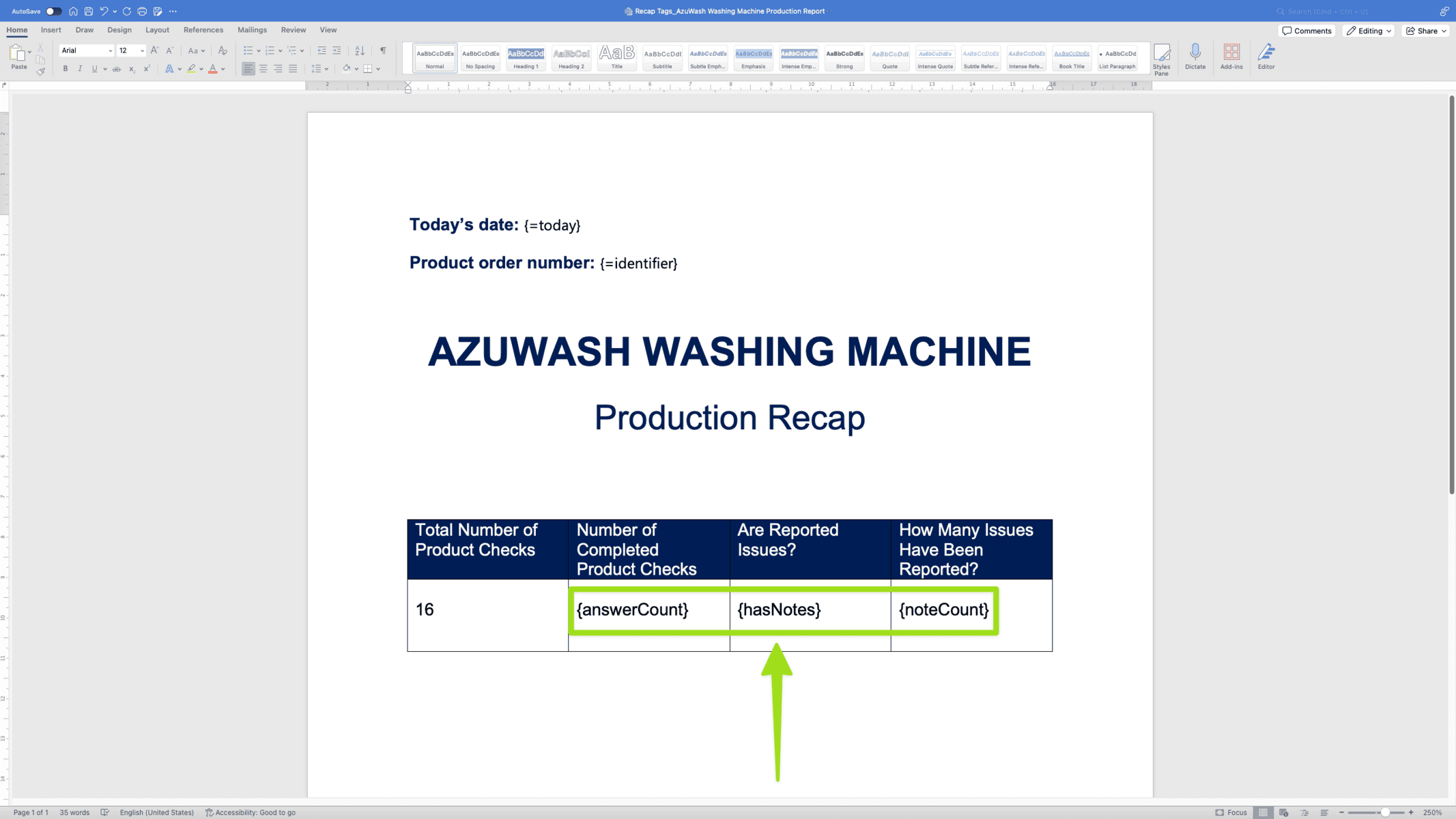 docs example recap tags