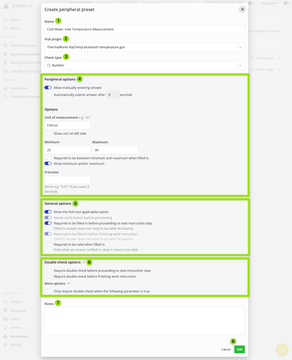 docs how to create a peripheral preset