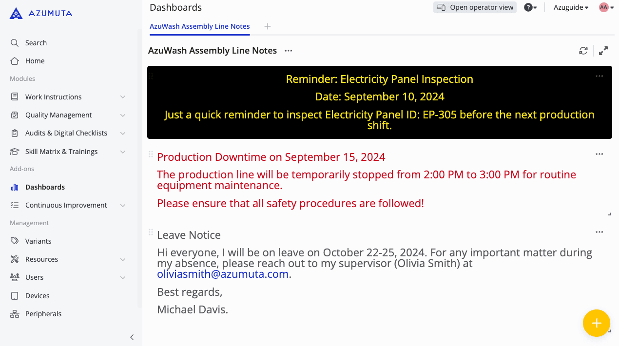 docs what is this widget used for notes widget