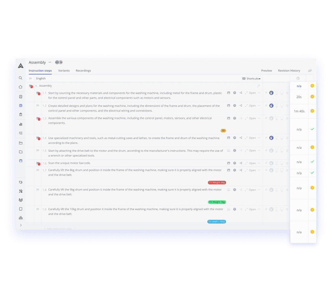Accurate Time Logging for Each Job Order