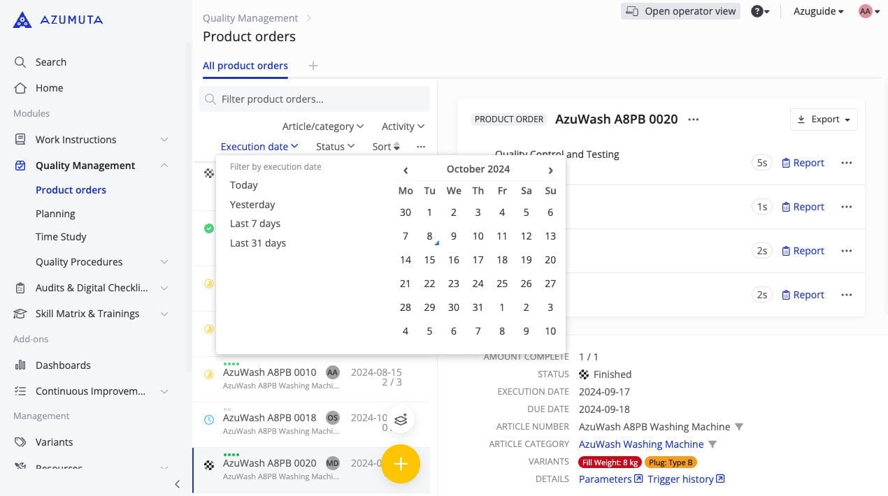 docs new feature filtering product orders based on execution date