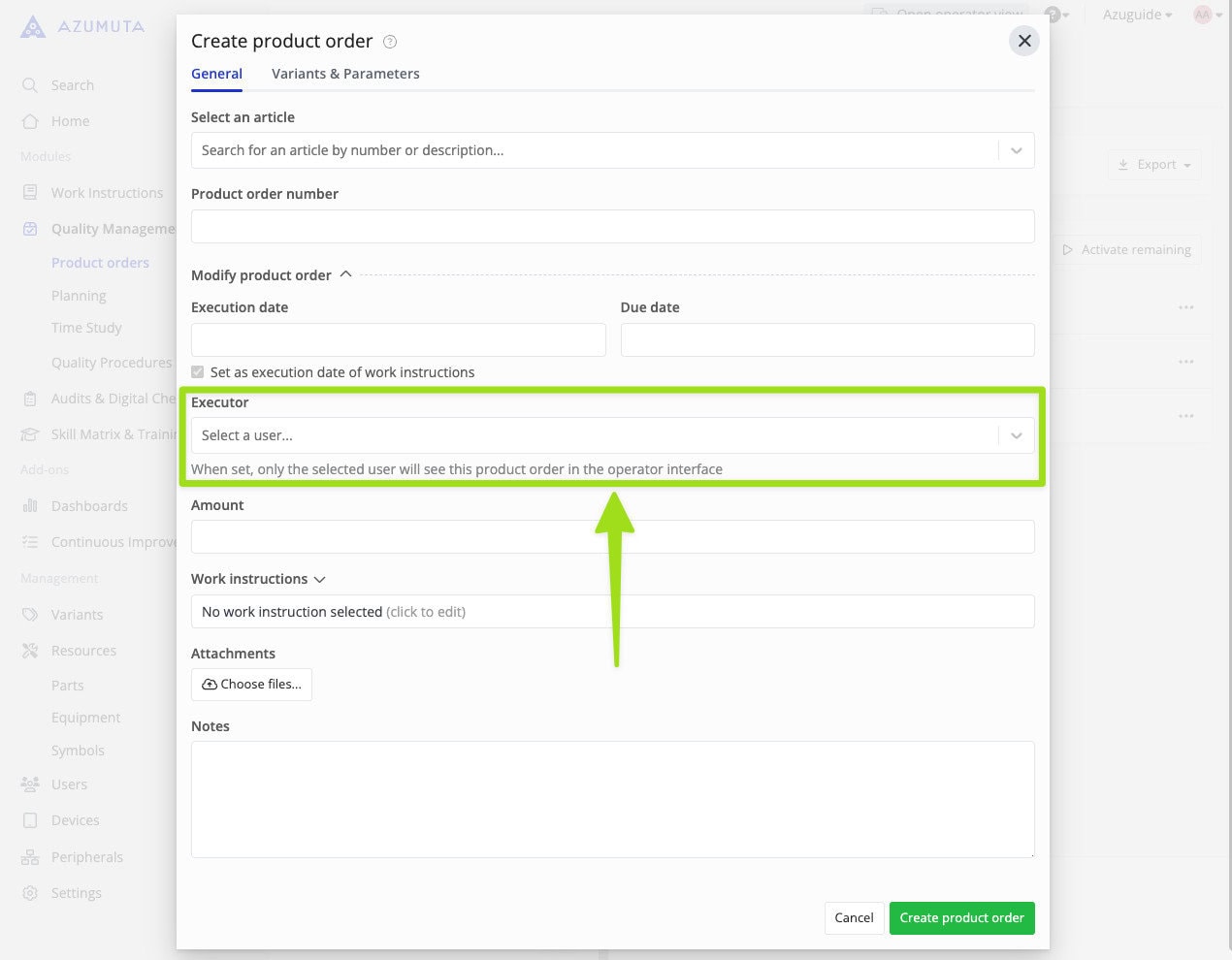 docs product order executor 2