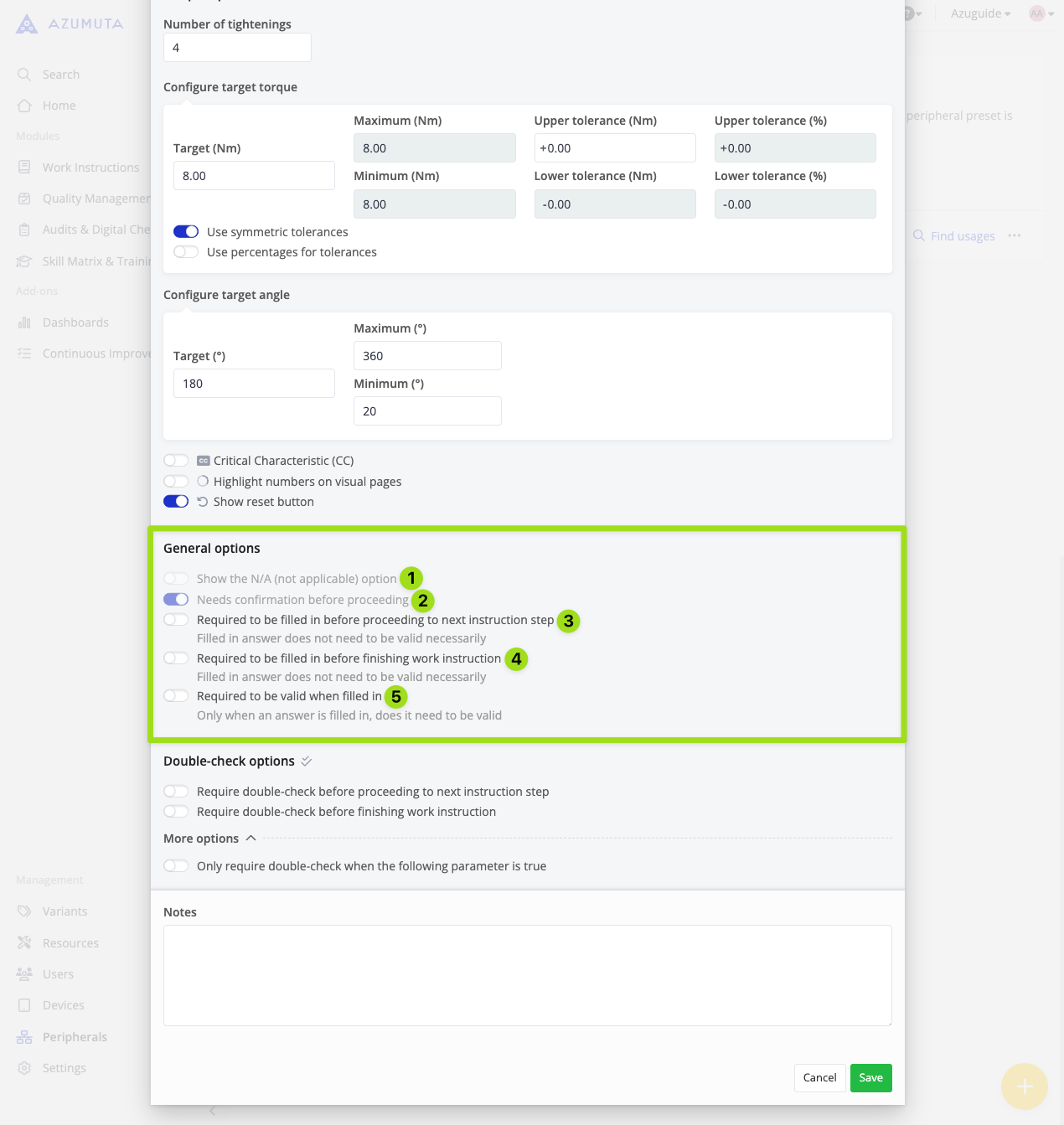 docs the general options